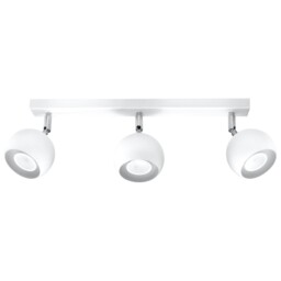 Modern Ceiling Light Oculare 3 3-light Steel White Gu10 Led Sollux
