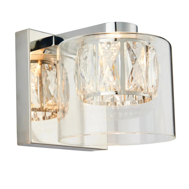 Wall Light Silver Verina Polished Chrome Endon 76521
