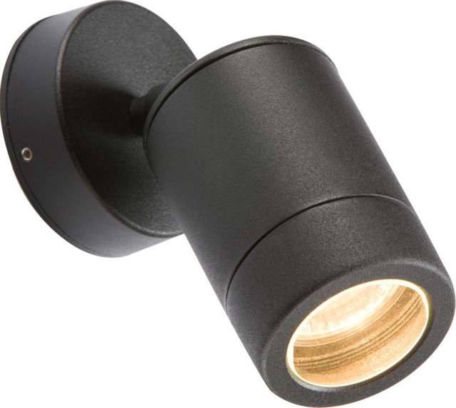 Outdoor Adjustable Wall Light 35w Gu10 Ip65 Black Knightsbridge