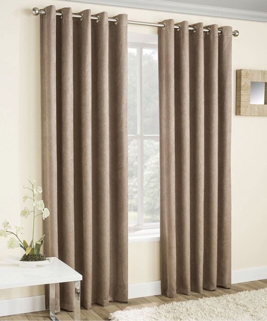 Enhanced Living 229 X 274 Cm 90” X 108” Curtains, Latte/natural