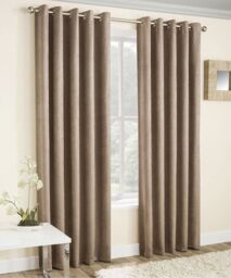 Enhanced Living 229 X 274 Cm 90” X 108” Curtains, Latte/natural