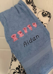 Pigs Towel - Personalised - Flannel / Hand Towel / Bath Towel