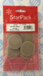 "38mm - 1 1/2"" Floor Protector Self Adhesive Round Felt Pad Furniture"