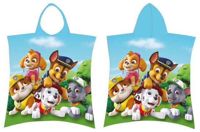 Kids Bathing Poncho With Hood Thomas Paw Patrol Jurassic 50x115 Cm