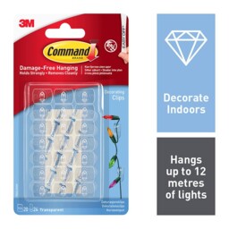 3m Command Decorating Clips Clear 20pk (17026clr)