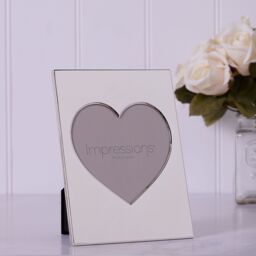"Personalised 5"" X 5"" Heart Shaped Engraved Anniversary Love Gift"