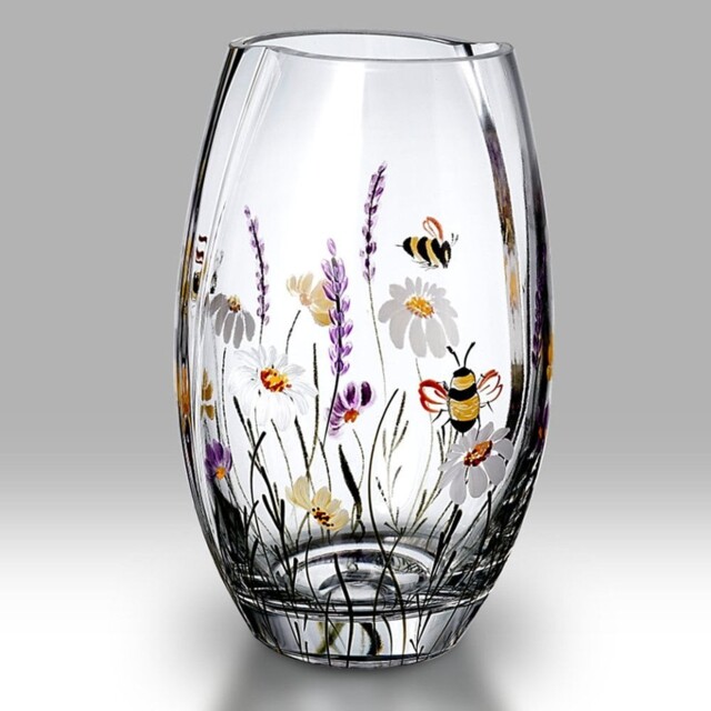 Nobile Glassware Bees & Blooms Glass Vase Round 20cm 2187-21
