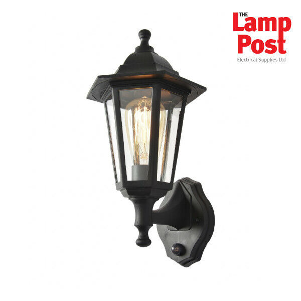 Forum Cz-25150-blk Bianca Outdoor Wall Light Lantern With Pir Sensor -