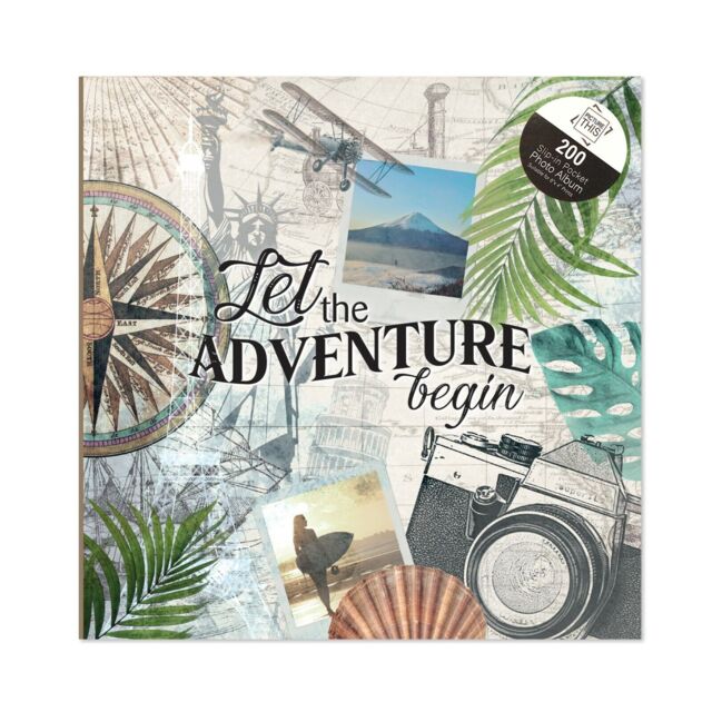 6x4 Inch Photo Album Memo Slip In Holds 200 Photos Assorted Cover