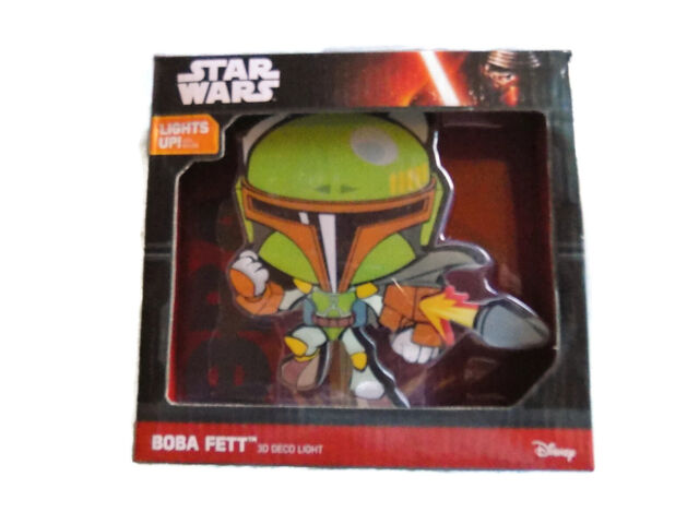Star Wars Mini 3d Led Wall Light Boba Fett
