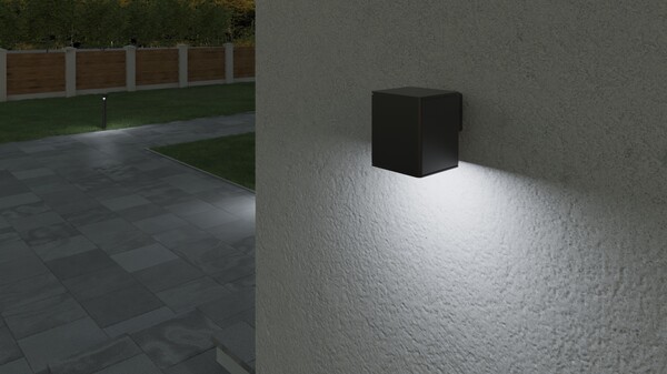 Kanlux Gori El 135 D Outdoor Down Wall Light – Gu10 Anthracite Ip44