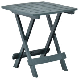 Garden Table Folding Green Plastic 45x43x50cm Slatted Portable Outdoor