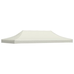 Party Tent Roof 3x6m Cream Pavilion Canopy Cover Gazebo Marquee Top