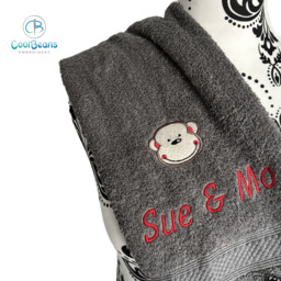 Monkey Smile Towel - Personalised - Flannel / Hand Towel / Bath Towel