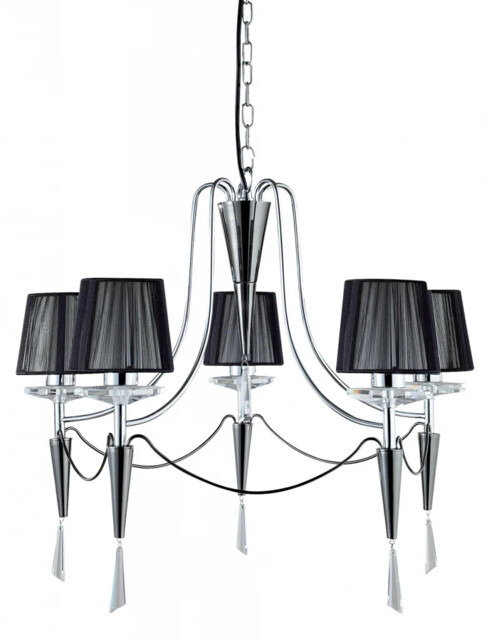 Ceiling Light Silver Duchess 5 Chrome Searchlight 2085-5cc