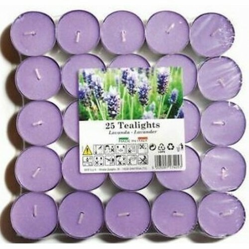 Price's Candles Aladino Scented Tea Lights Candles - Pack Of 25 -