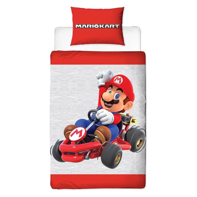Mario Kart Closeup Single Duvet Cover Set Gamers Bedroom Official