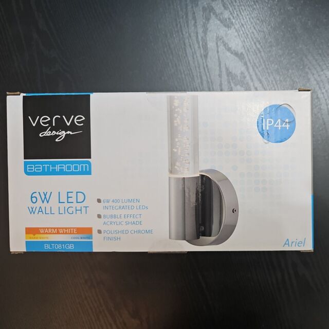Verve Design Ariel 400 Lumen 6w Bathroom Wall / Ceiling Light Bubble