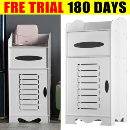 3 Tier Bathroom Cabinet Furniture Slim Shelf Unit Storage Cupboard