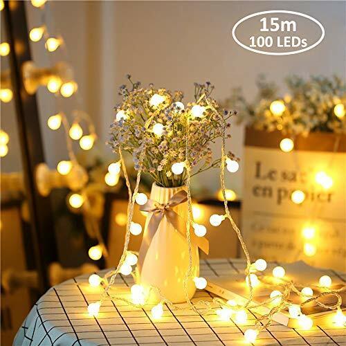 String Fairy Lights For Outdoor & Indoor (15m, 100 Led Fairy Lights