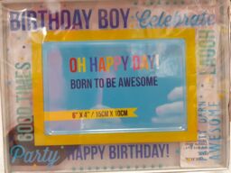 "Birthday Boy Glass Picture Photo Frame 6""x4"" Po 47298"