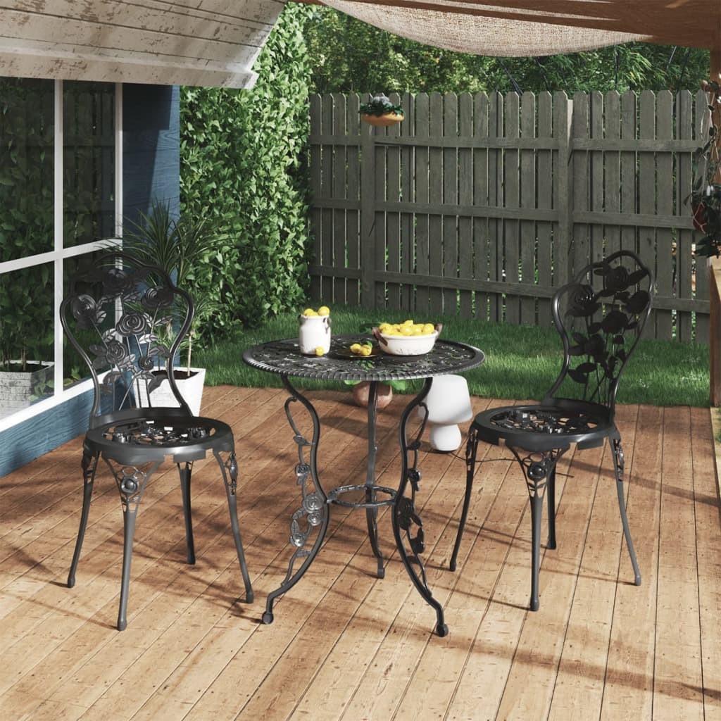 Cast Iron Bistro Sets Natural Folding Bistro Set Garden Table And