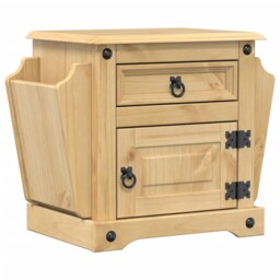 Bedside Cabinet Nightstand Bed Side Table Solid Wood Pine Vidaxl