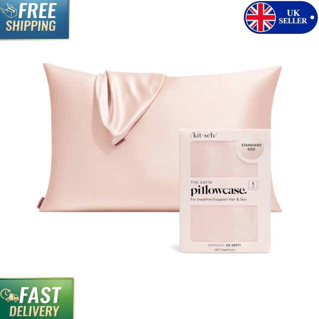 Cooling Zipper Satin Pillowcase For Hair & Skin - Softer Than Silk In