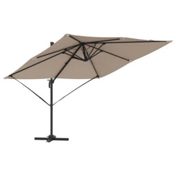 Roma Parasol Aluminium And Polyester Outdoor Umbrella Garden Shade Sun