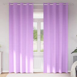 Curtains With Curtains 2 Pcs Purple Polyester Vidaxl