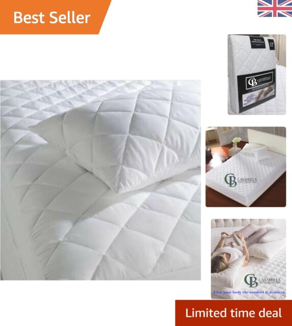 Luxurious Fitted Mattress Protector 4 Ft Double - Soft & Absorbent