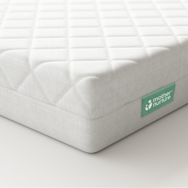 Mother Nurture Classic Eco Fibre Cot Bed Mattress -reversible, Water