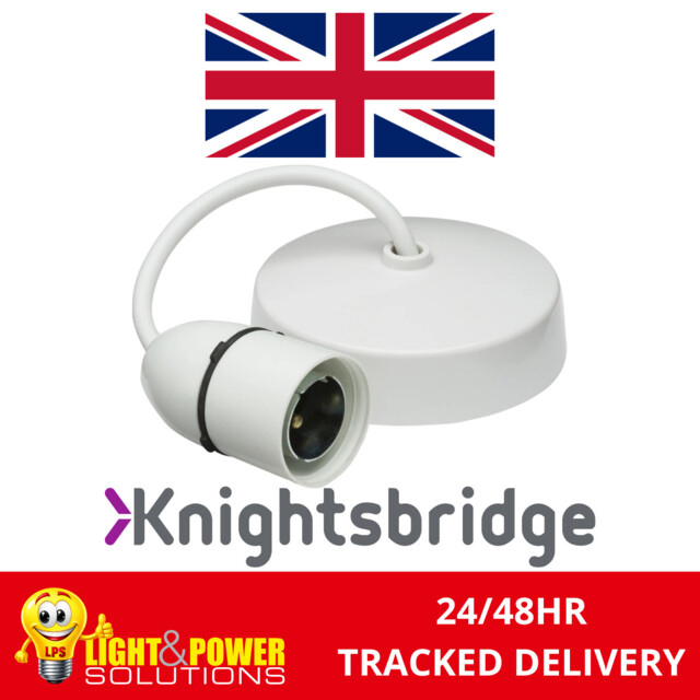 "Knightsbridge 6"" T2 B22 Ceiling Pendant Light Set - 3-plate"