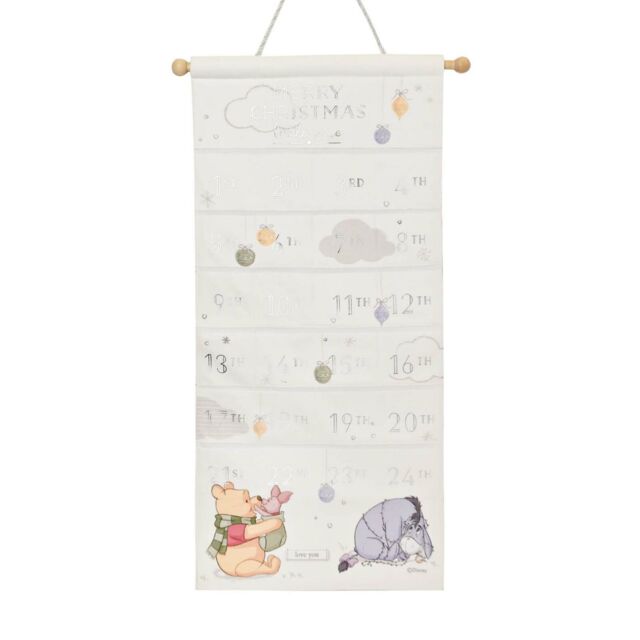 Disney Baby Scroll Advent Calendar - 24 Pockets - Winnie Pooh / Merry