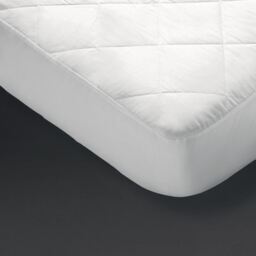 Mitre Essentials Crown Mattress Protector In White Polycotton - Bunk