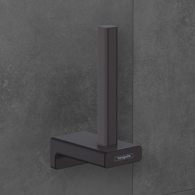 Hansgrohe Addstoris Spare Toilet Roll Holder Matt Black - 41756670