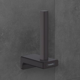 Hansgrohe Addstoris Spare Toilet Roll Holder Matt Black - 41756670