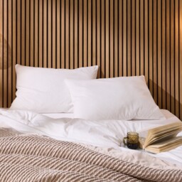 Snuggledown Luxuriously Cotton Medium Support Back Sleeper Pillow Pack