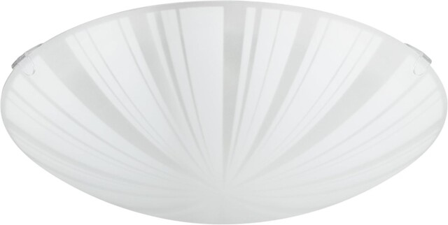 Ceiling Lamp Mars 1 Steel Light Fixture White Frosted Glass