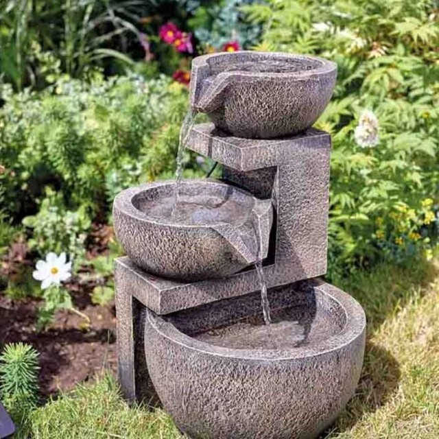 Smart Solar Genoa Cascade Solar Powered Garden Water Feature Fountain