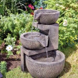 Smart Solar Genoa Cascade Solar Powered Garden Water Feature Fountain
