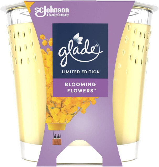 Glade Jar Candle, Scented Candle Infused With Essential Oils, Up To 27