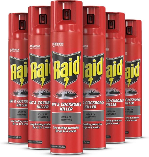 Raid Ant & Cockroach Killer, Insect Killer For Indoor Use, Long