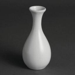 Pack Of 12 Olympia Whiteware Bud Vases 125mm Porcelain