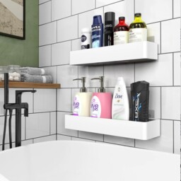 Vinsani 2 Pack Rustproof Shower Caddy – Quick-dry Drill-free Bathroom