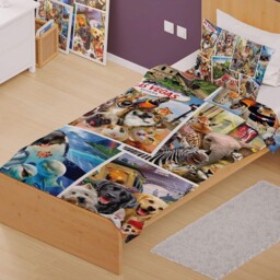 Selfies Around The World Duvet Cover And Pillow Case Set Single.