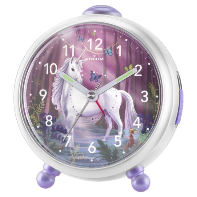 Atrium Kids Alarm Clock Analog Quartz Unicorn Girls A932-0