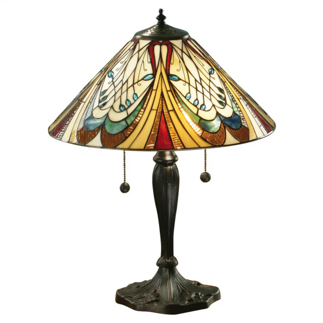 Tiffany Table Light Floor Bronze Hector 2 Dark Interiors 1900 64163