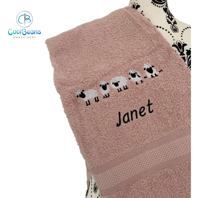 Sheep Towel - Personalised - Flannel / Hand Towel / Bath Towel