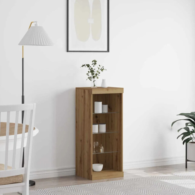 Sideboard Artisan Oak 41 X 37 X 100 Cm Engineered Wood Vidaxl
